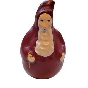 Vintage Santa Claus Folk Art Decor Roly Poly Gourd Decoration‎